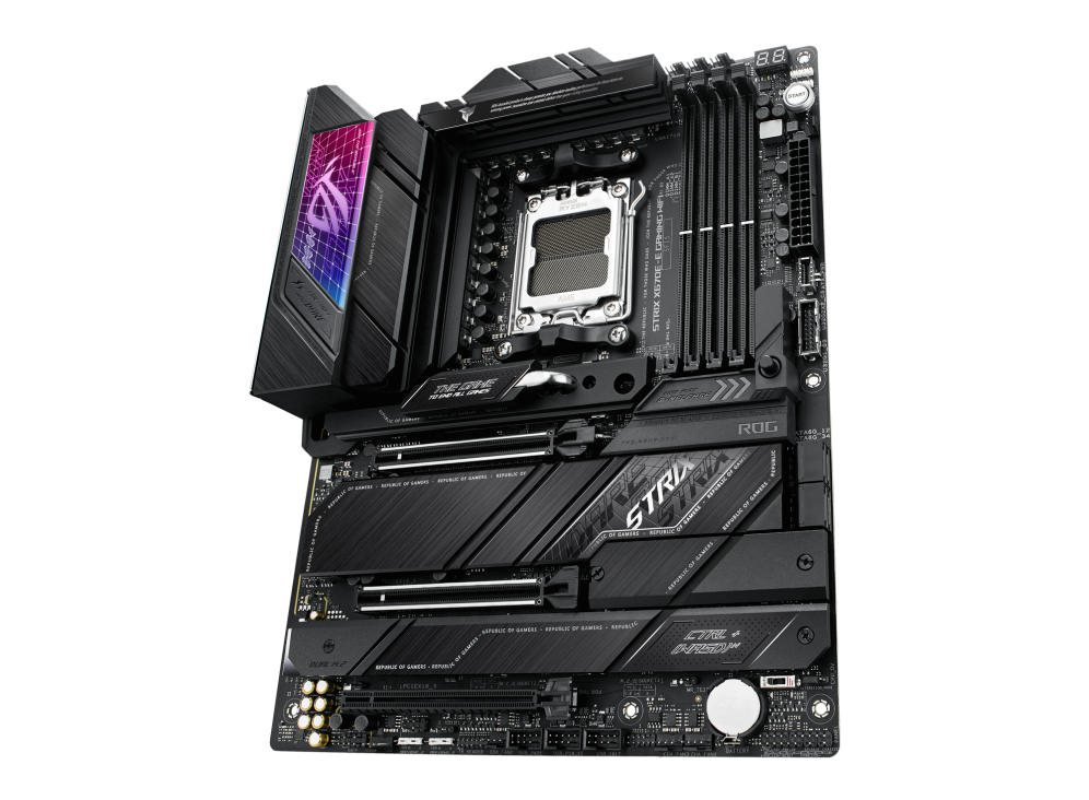 ASUS ROG STRIX X670E-E GAMING WIFI ATX Motherboard, AMD X670 Chipset, AM5 Socket ASUS ROG STRIX X670E-E GAMING WIFI ATX Motherboard, AMD X670 Chipset, AM5 Socket
